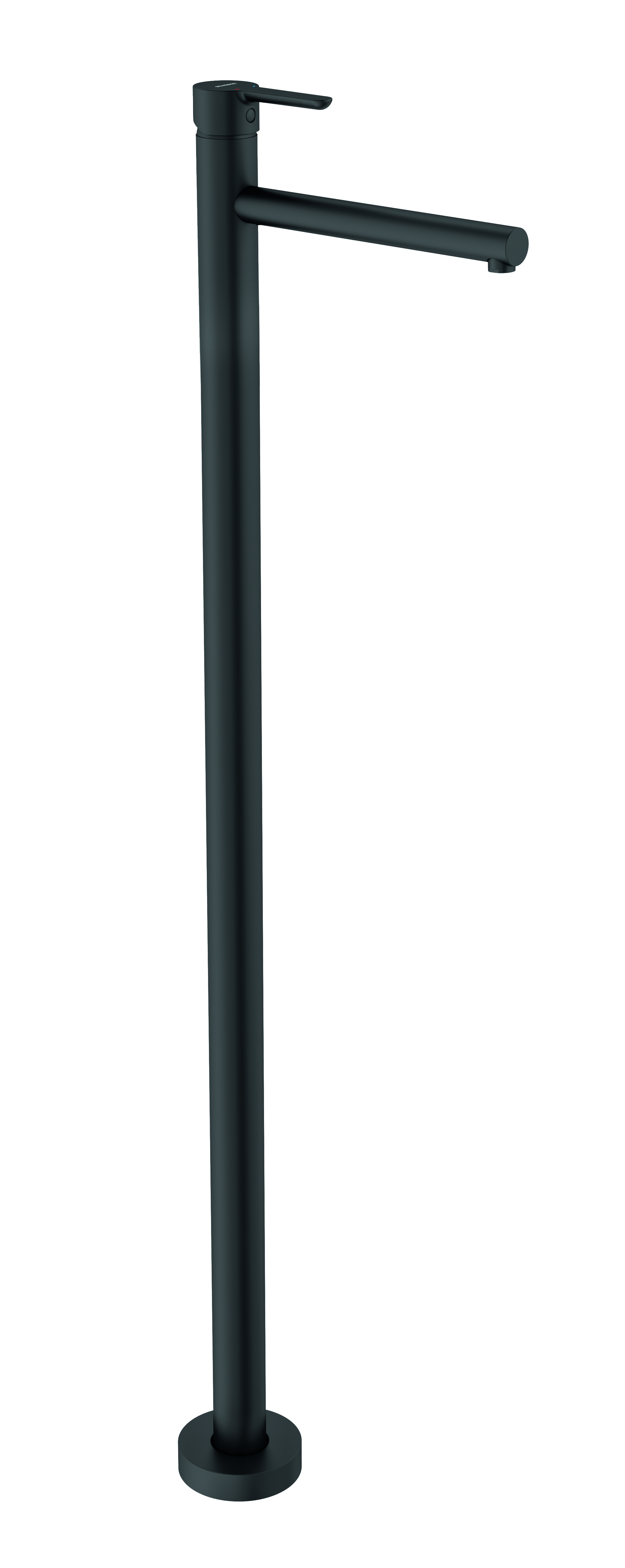 Monomando de pie para lavabo negro OSLO Black