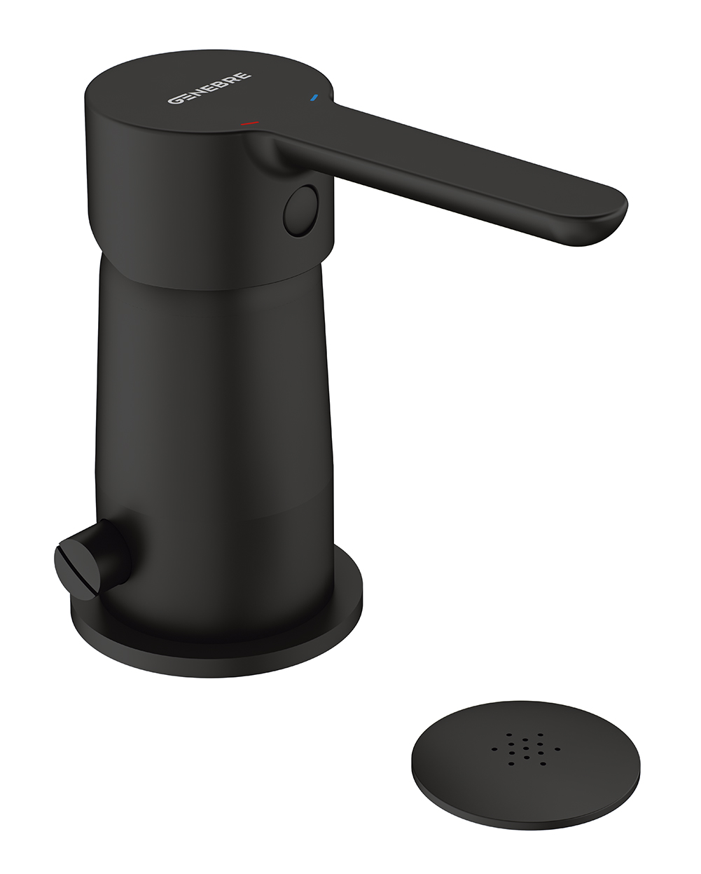 Monomando de bidé con transmisión