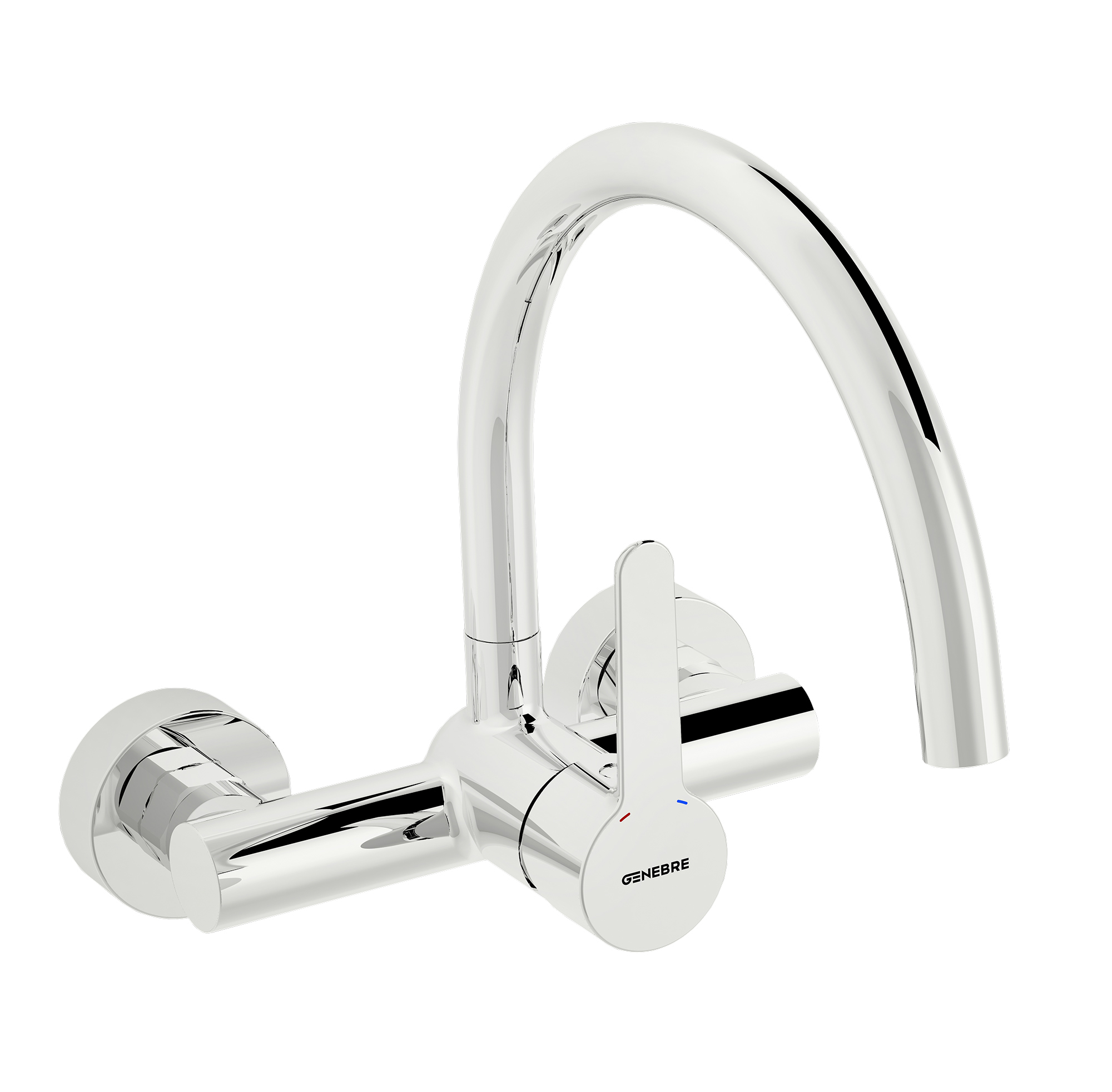 Grifo de cocina monomando mural 15 cm OSLO