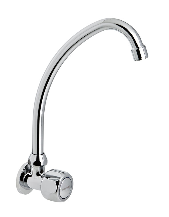 Grifo fregadera mural caño tubo vertical GAMMA