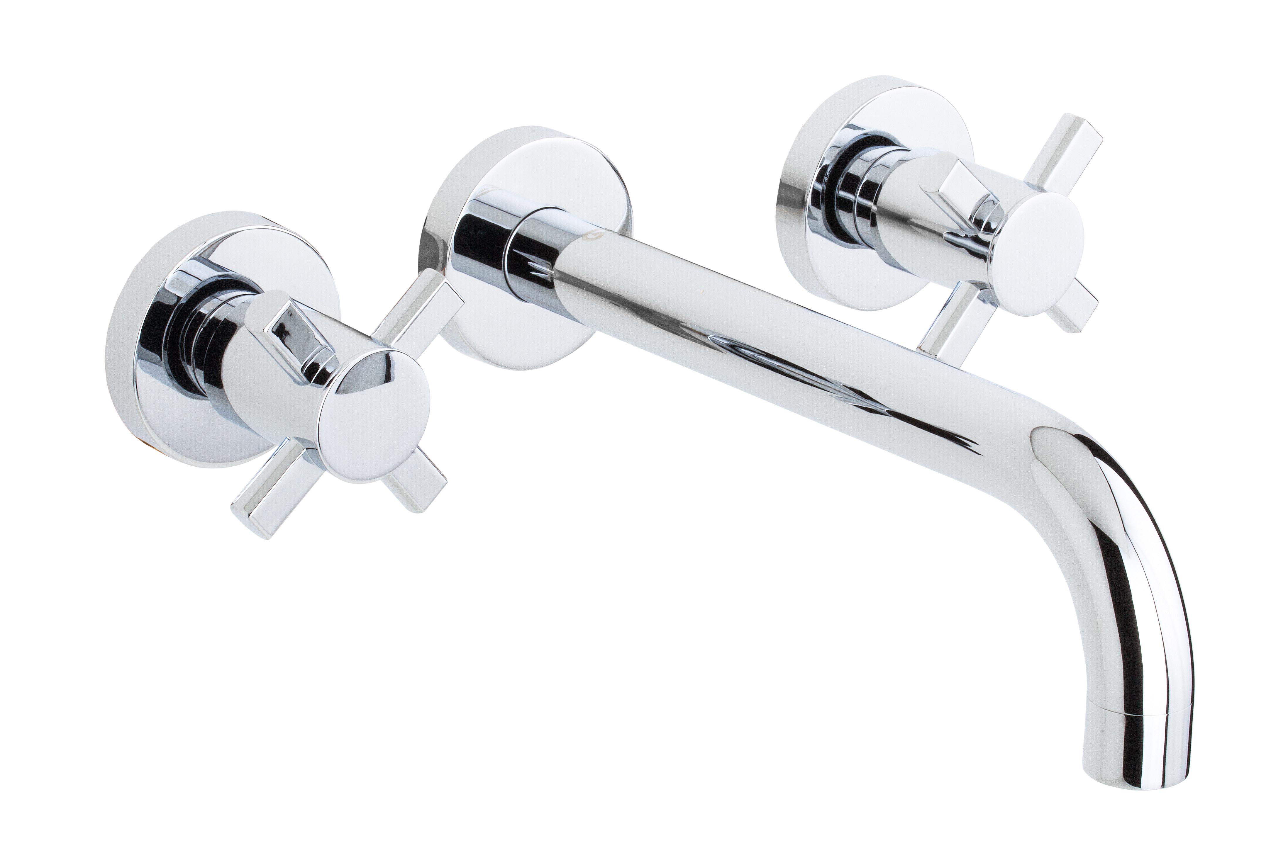 Grupo de lavabo empotrado caño 22 cm