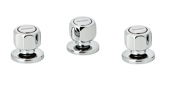 Batería de bidé con transmisión