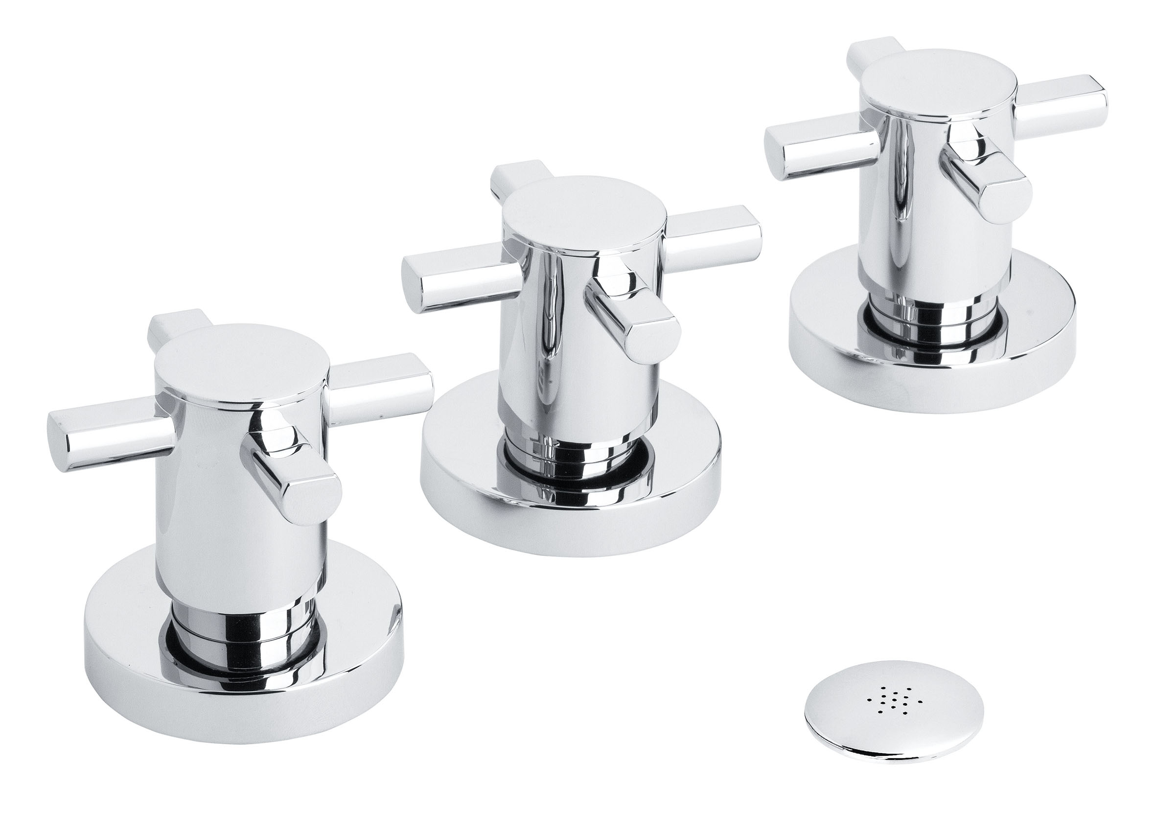 Batería de bidé con transmisión