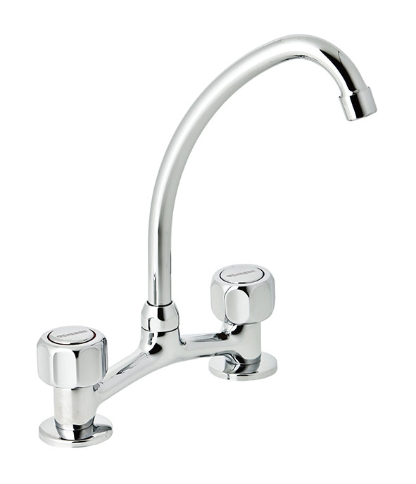 Mezclador mesada 6" caño tubo GAMMA