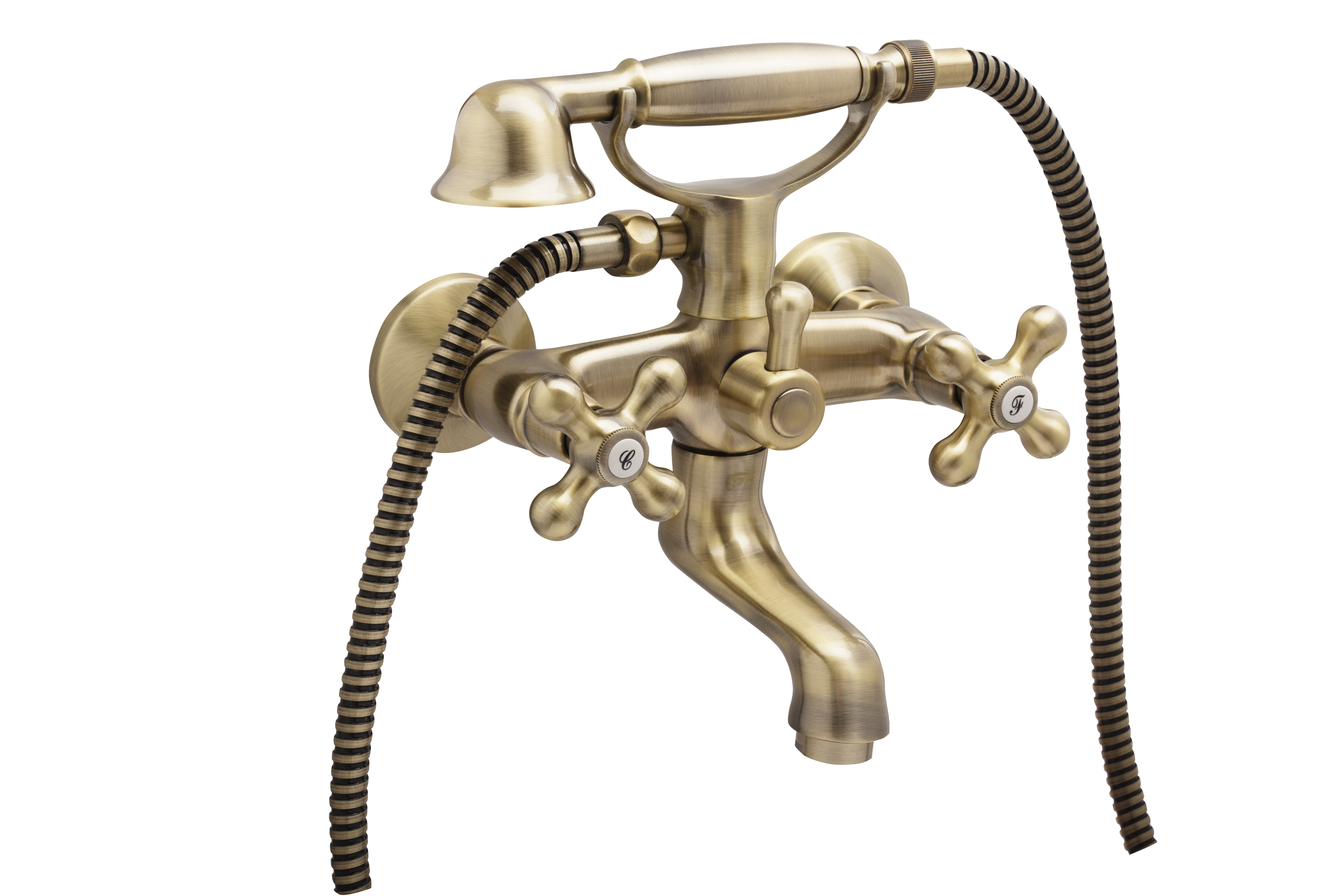 Mezclador de baño bronce con kit