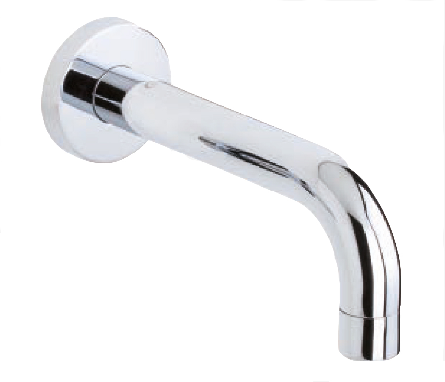 Caño mural tubo recto 16 cm