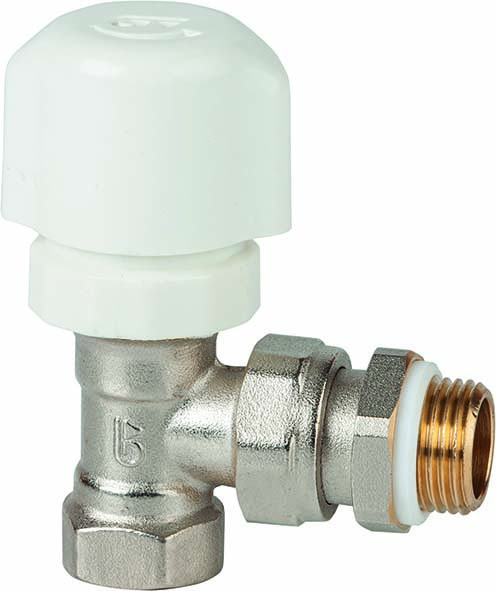 Válvula termostatizable escuadra para tubo de hierro con GE System