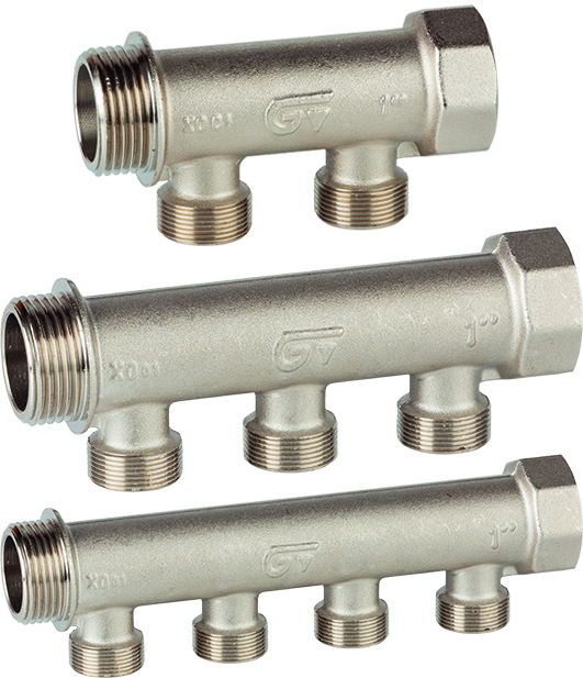 Colector simple componible 2, 3 y 4 vias