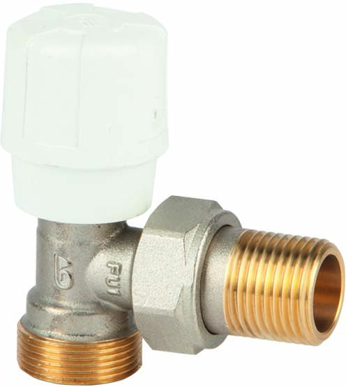 Válvula manual escuadra para tubo de cobre, PEX o multicapa