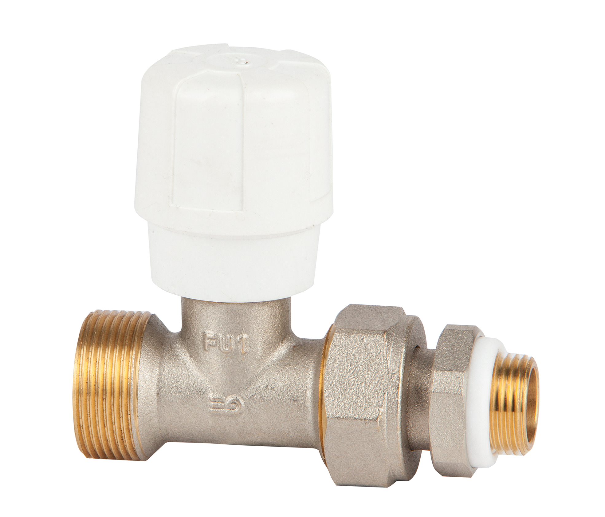 Válvula manual recta para tubo de cobre, PEX y multicapa