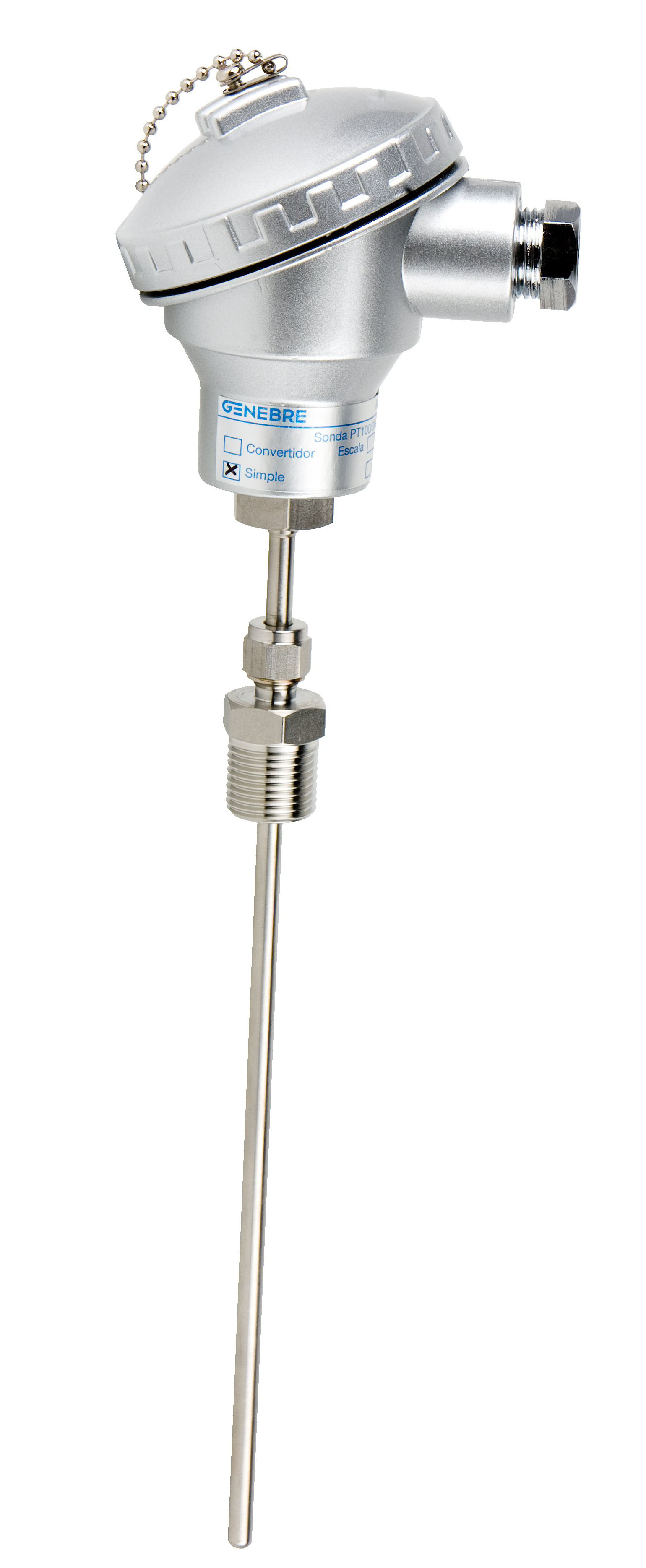 Sonda PT100 Rosca = 1/2” Diámetro = 6 mm