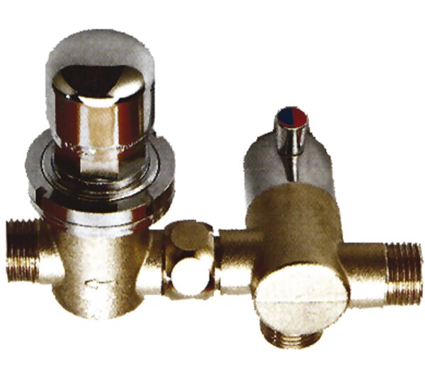 Grifo temporizado mezclador encastrable en lavamanos