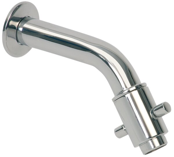 Caño mural con montura cerámica