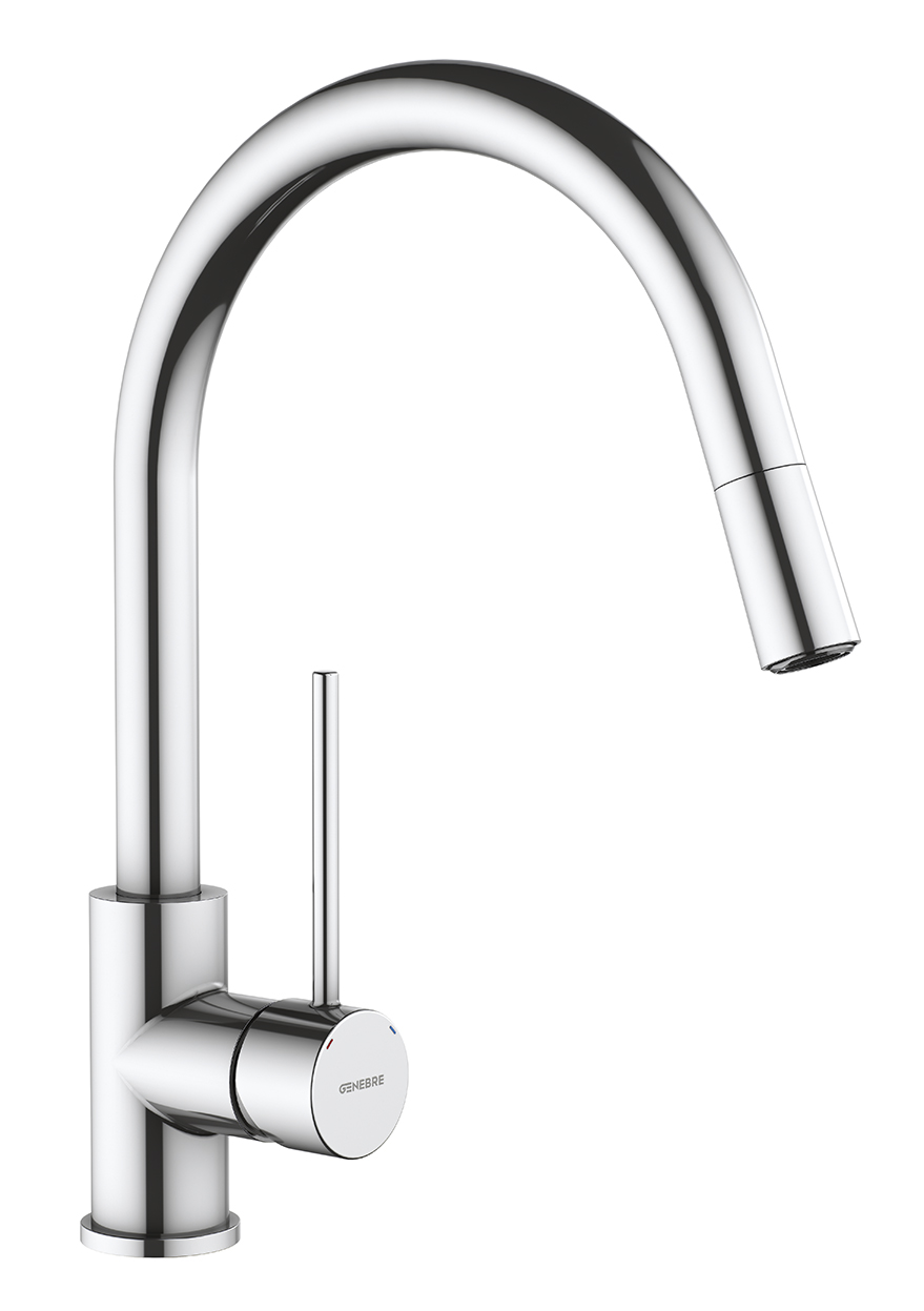 Grifo de cocina monomando caño extraíble TAU