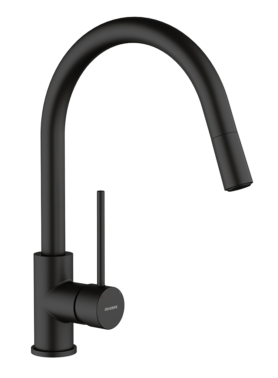 Grifo de cocina monomando caño extraible TAU